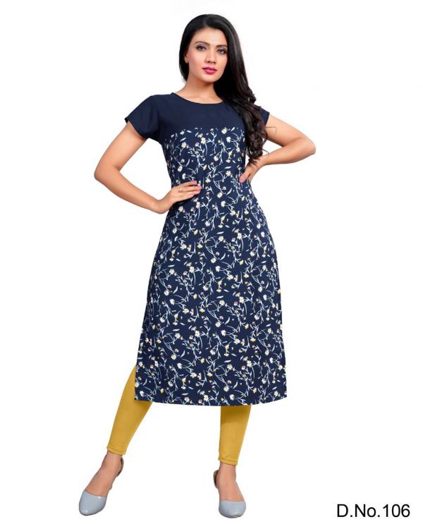 Regular Were Kurti Vol 3 Crepe Designer Digital Print Kurti collection